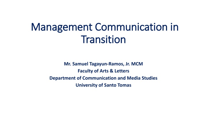 management communication in management