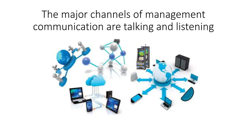 the major channels of management communication