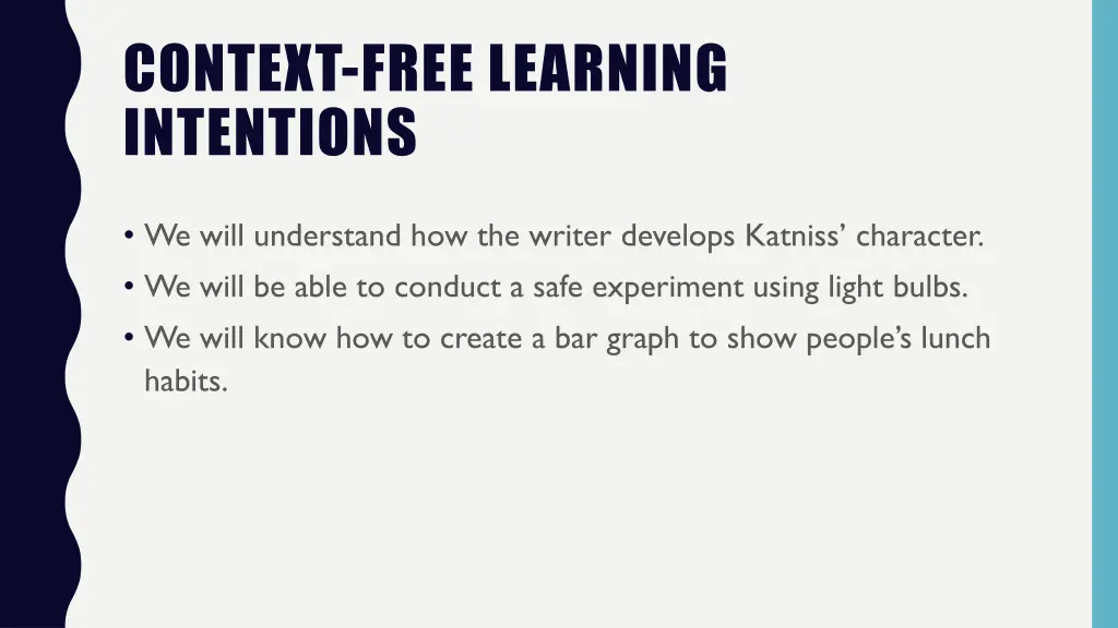 context free learning intentions 2