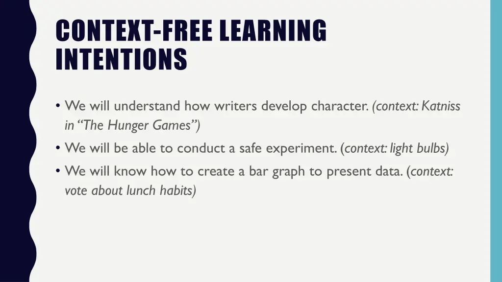 context free learning intentions 3