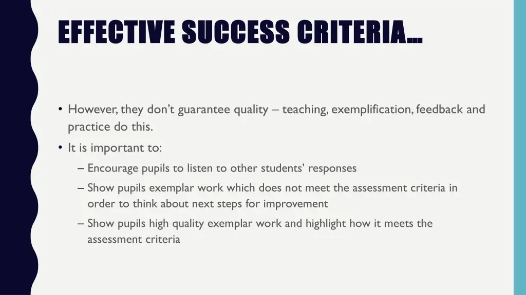 effective success effective success criteria 1