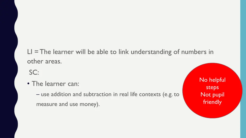 li the learner will be able to link understanding 1