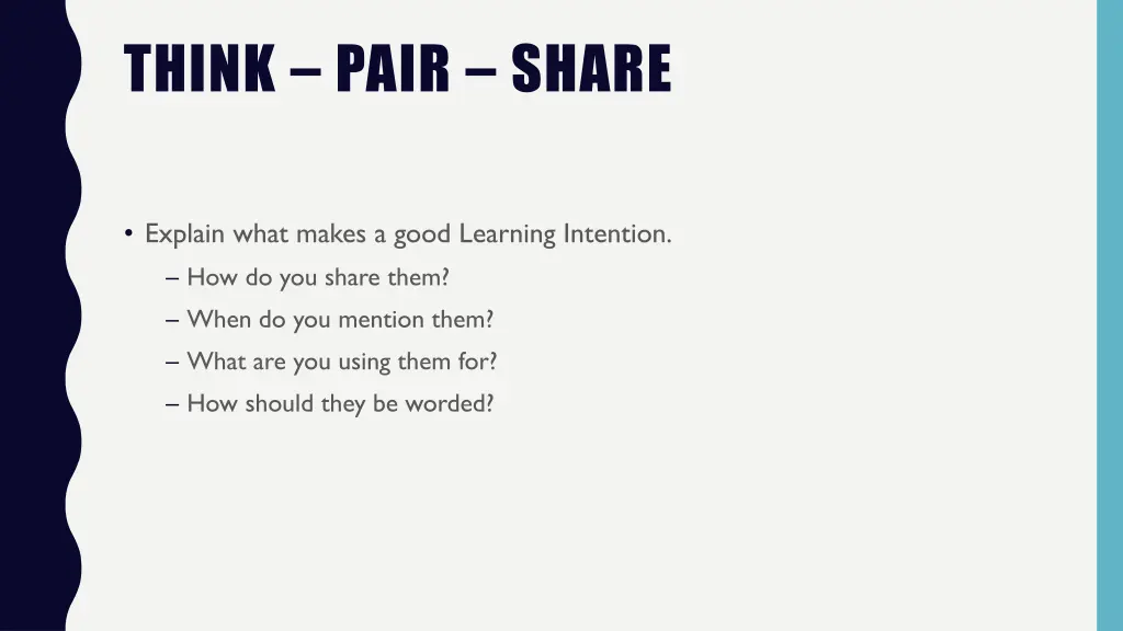 think pair share