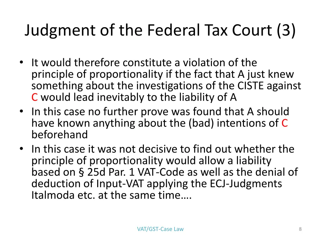 judgment of the federal tax court 3