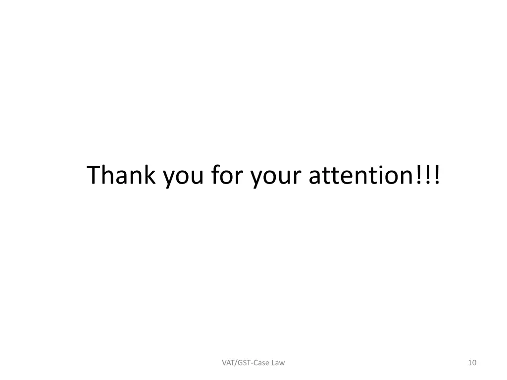 thank you for your attention