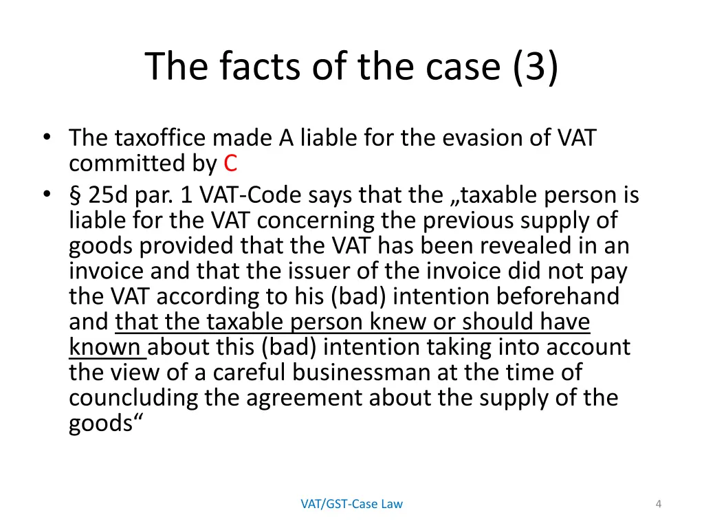 the facts of the case 3