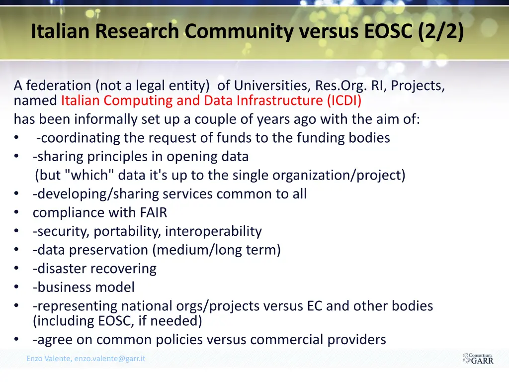 italian research community versus eosc 2 2