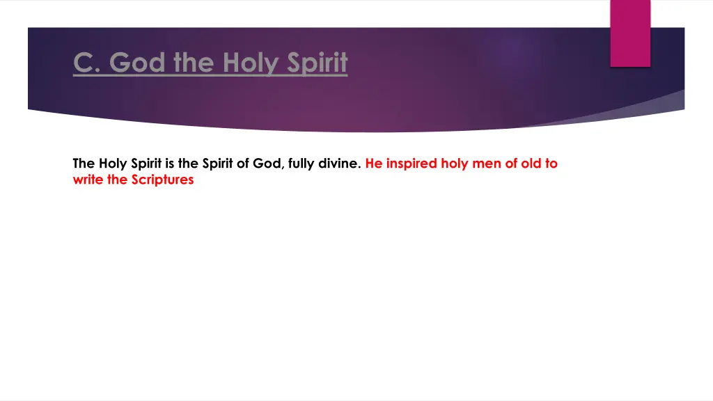 c god the holy spirit 2