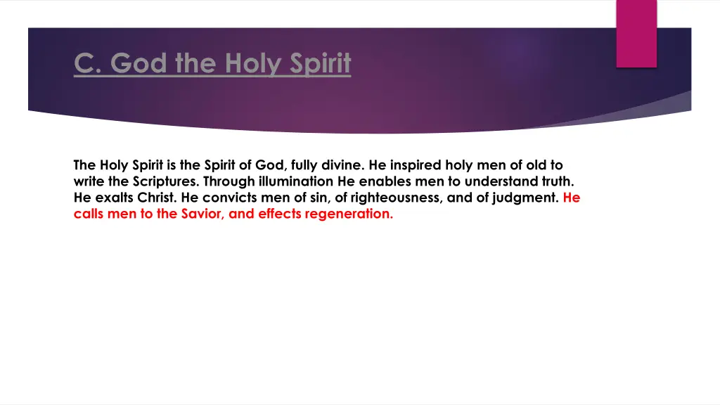 c god the holy spirit 5