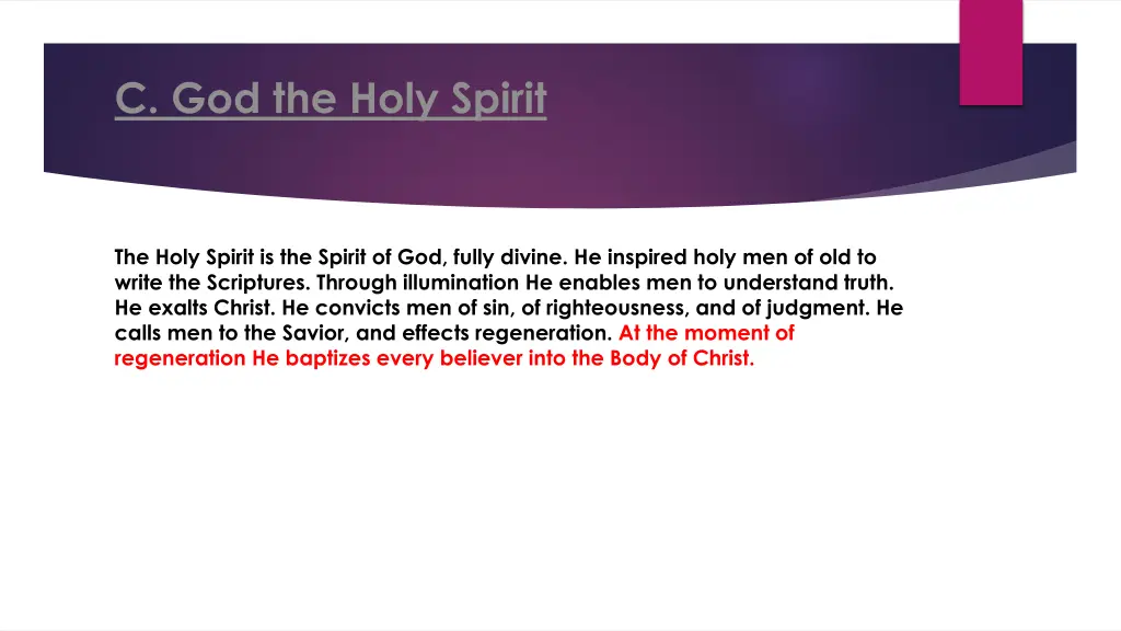 c god the holy spirit 6