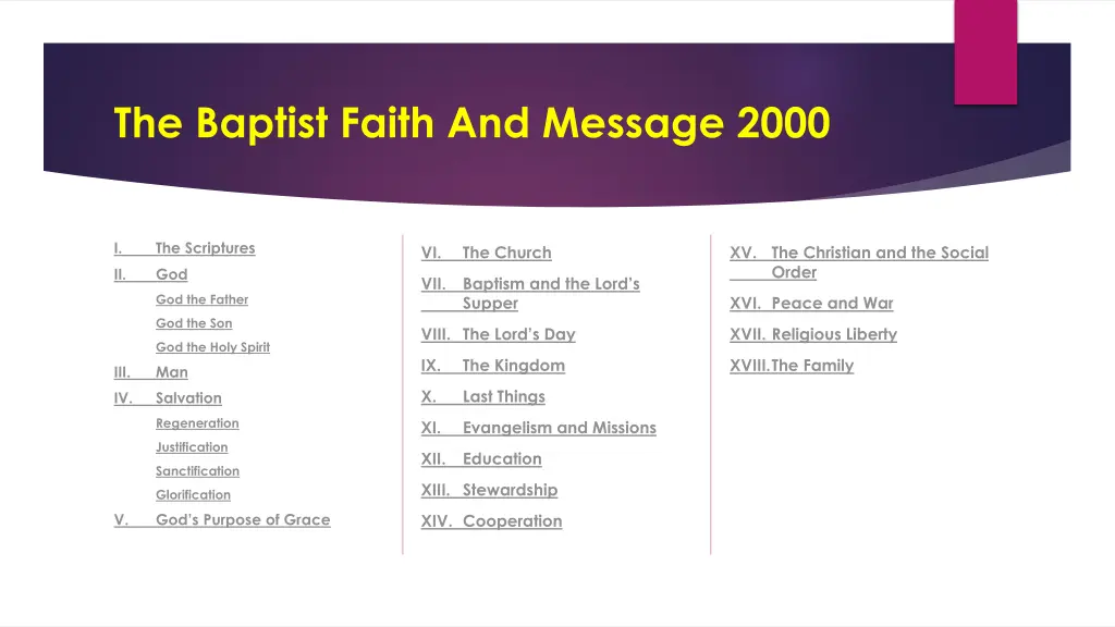 the baptist faith and message 2000 1