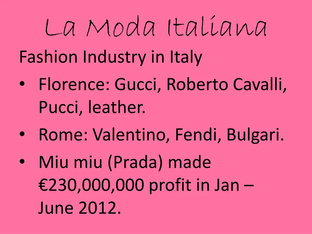 la moda italiana fashion industry in italy 1