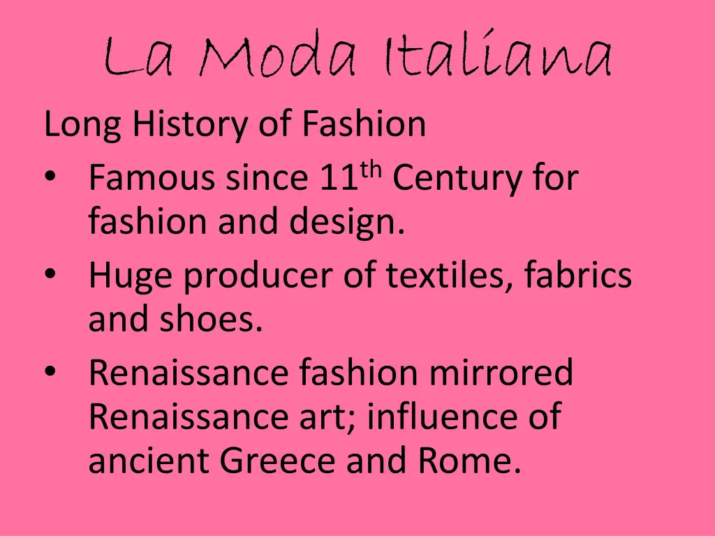 la moda italiana long history of fashion famous