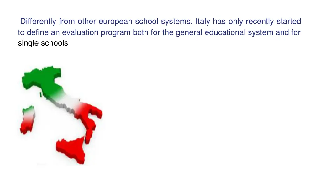 differently from other european school systems