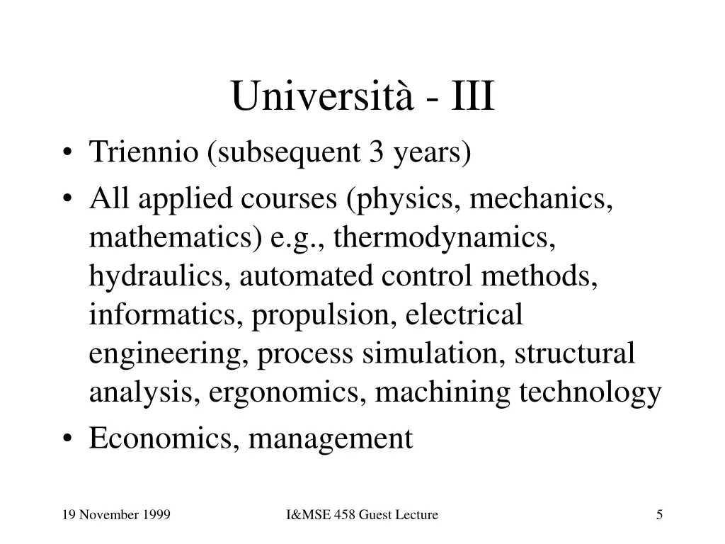 universit iii