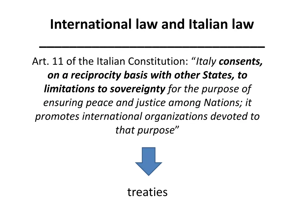 international law and italian law 2