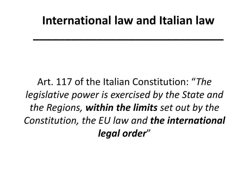 international law and italian law 3