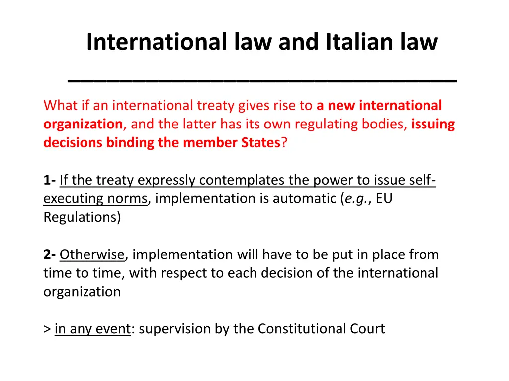 international law and italian law 6