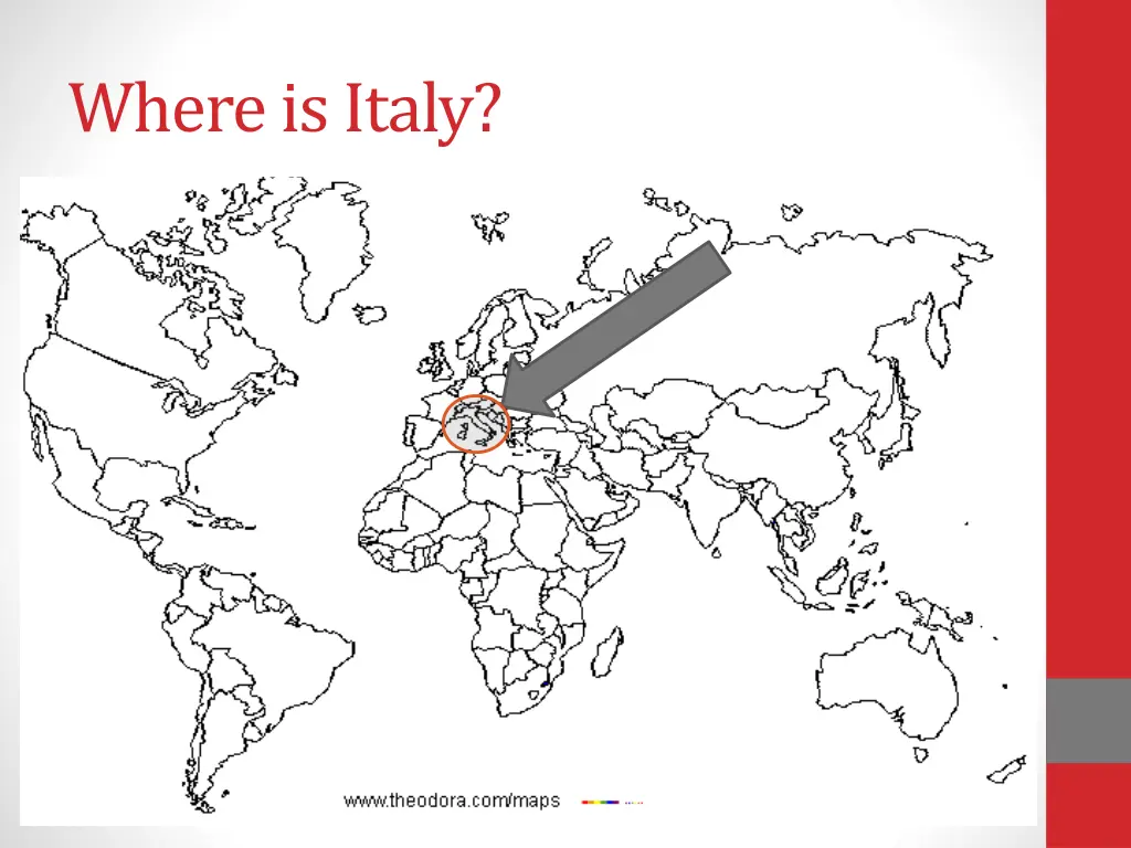 where is italy