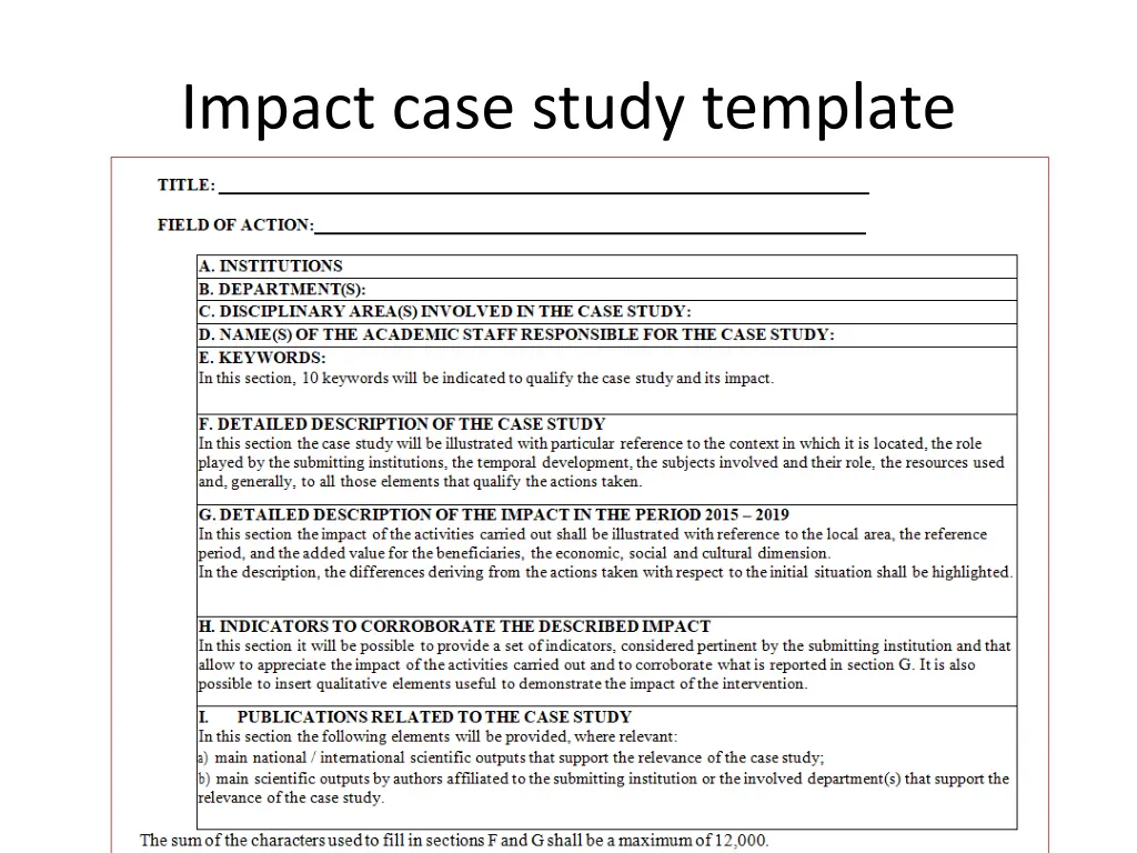 impact case study template