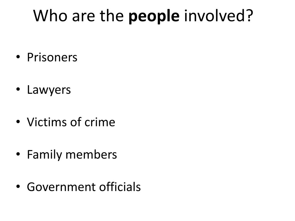 who are the people involved