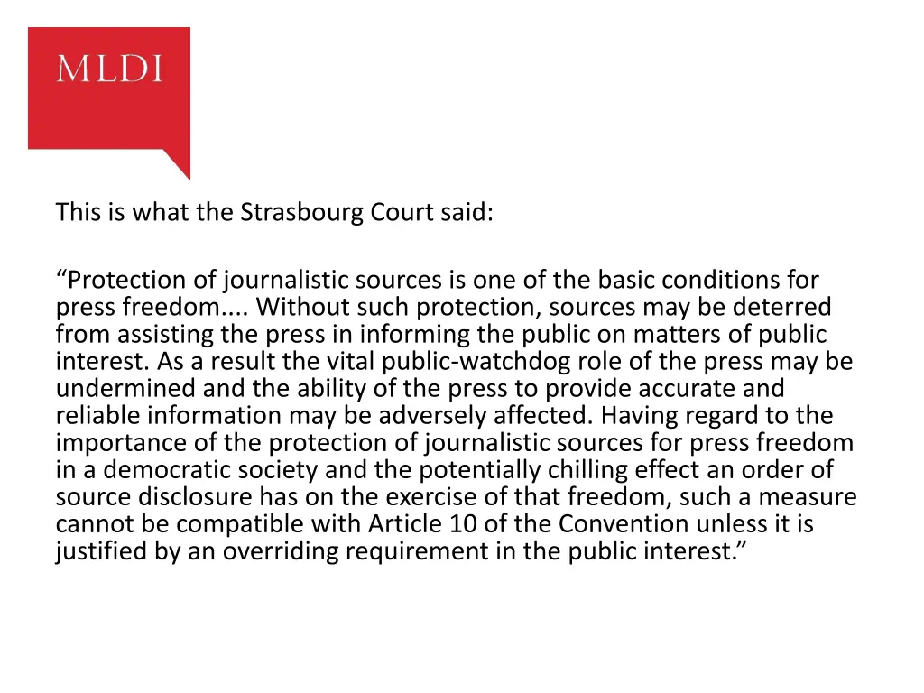 this is what the strasbourg court said