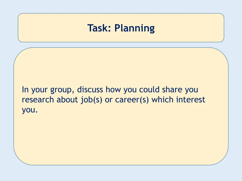 task planning