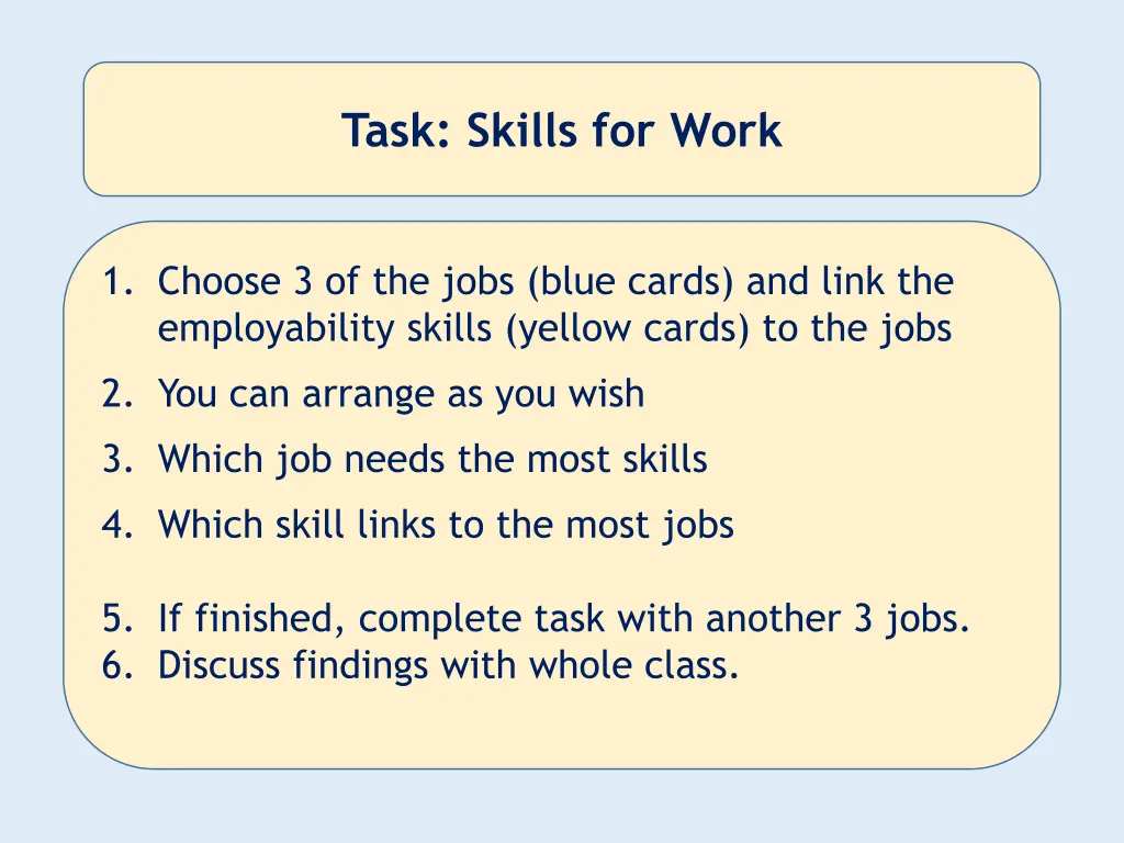 task skills for work