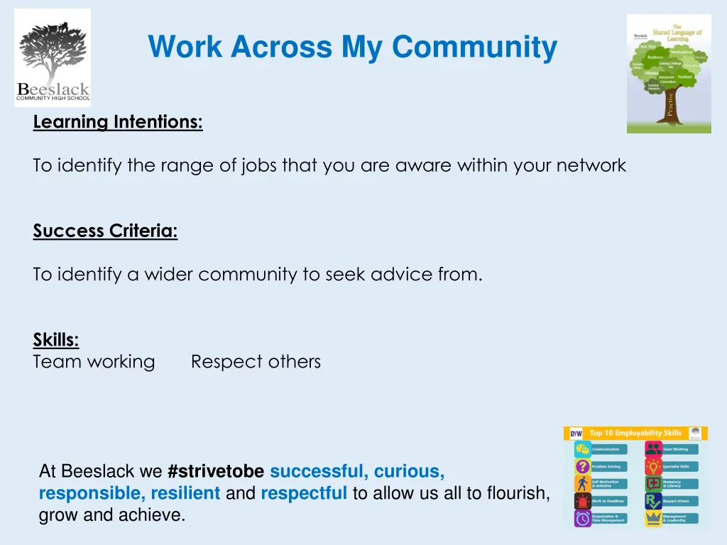 work across my community