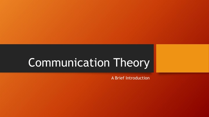 communication theory