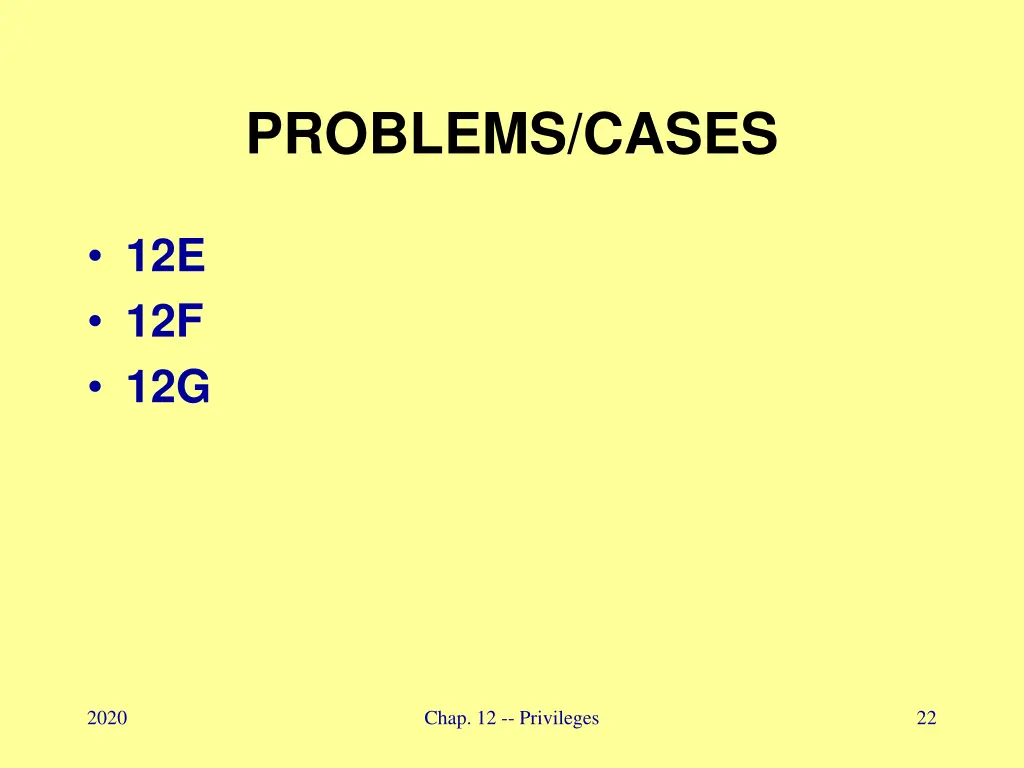 problems cases 1