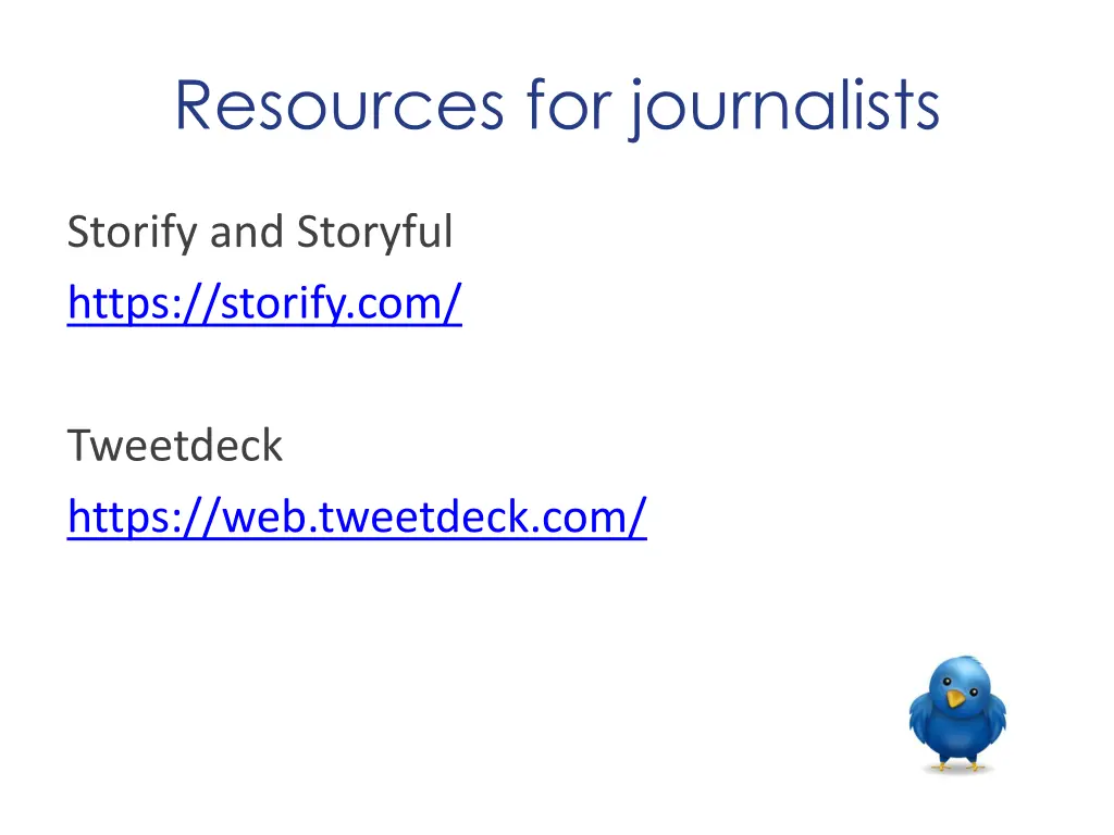 resources for journalists