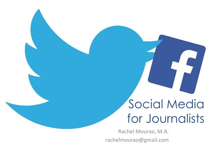 social media for journalists