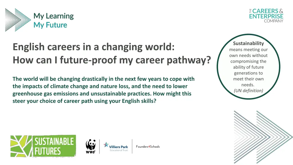 english careers in a changing world