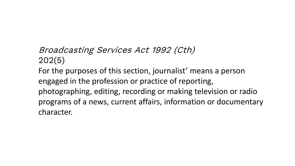 broadcasting services act 1992