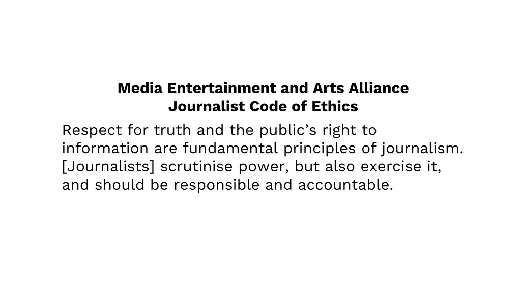 media entertainment and arts alliance journalist