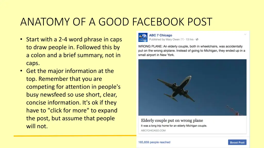 anatomy of a good facebook post