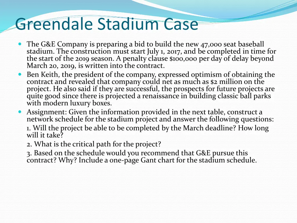 greendale stadium case