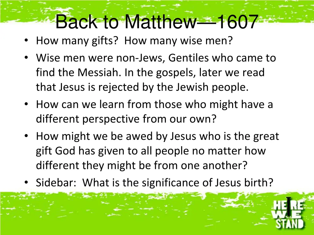 back to matthew 1607 how many gifts how many wise