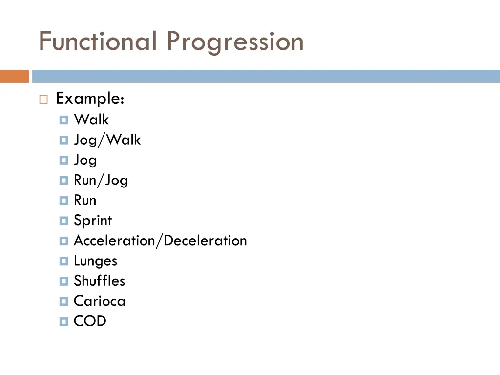 functional progression 1