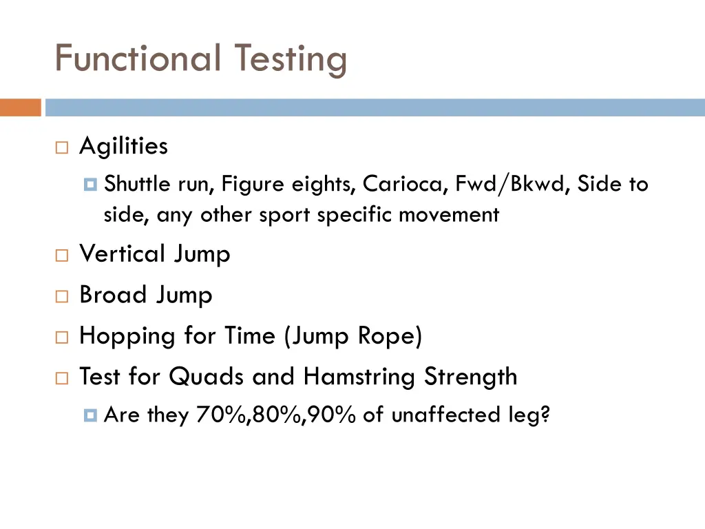 functional testing