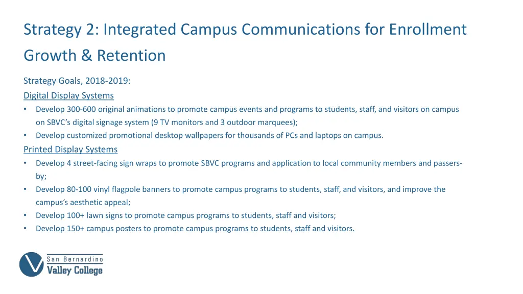 strategy 2 integrated campus communications 1