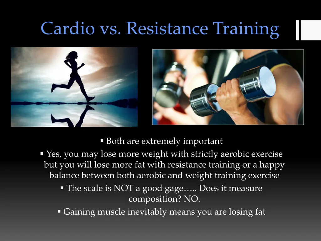 cardio vs resistance training