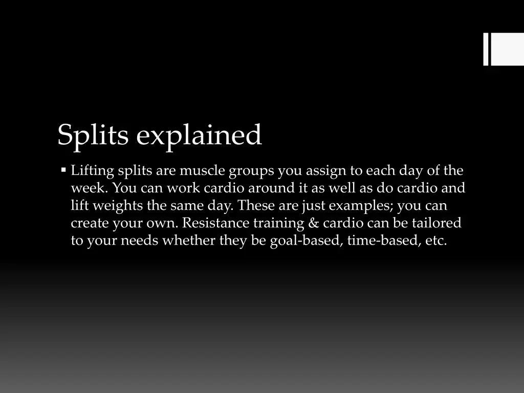 splits explained