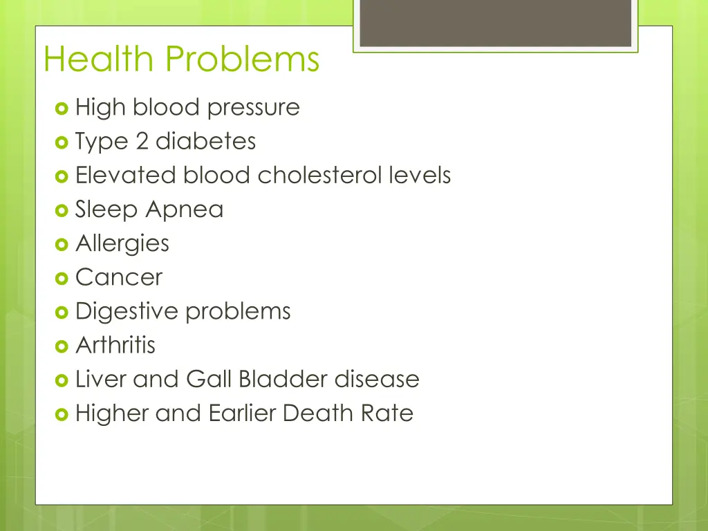 health problems