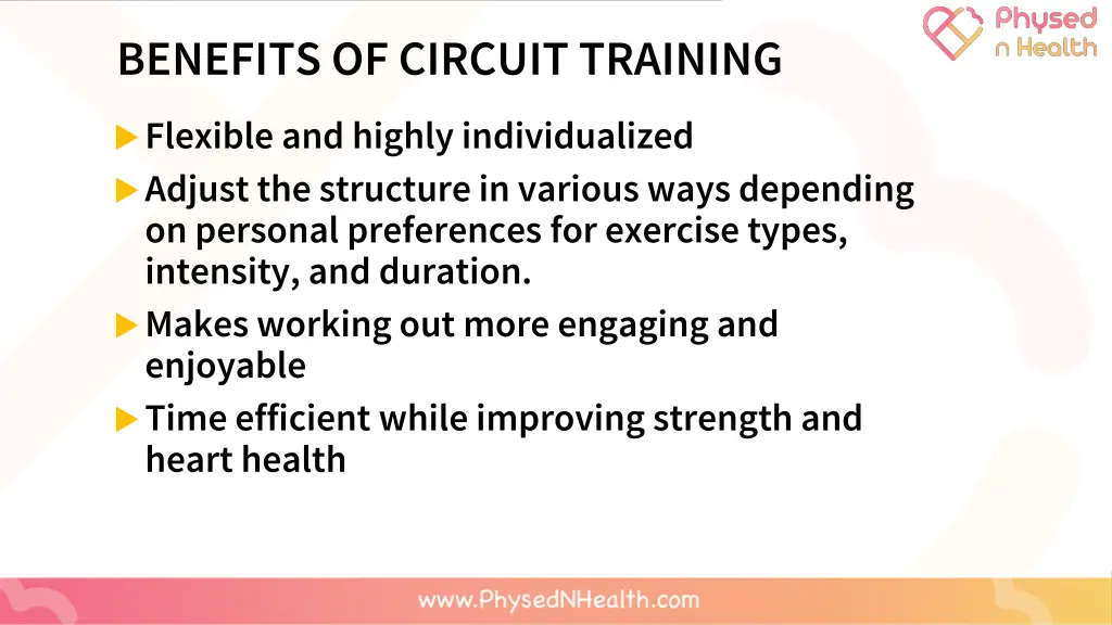 benefits of circuit training