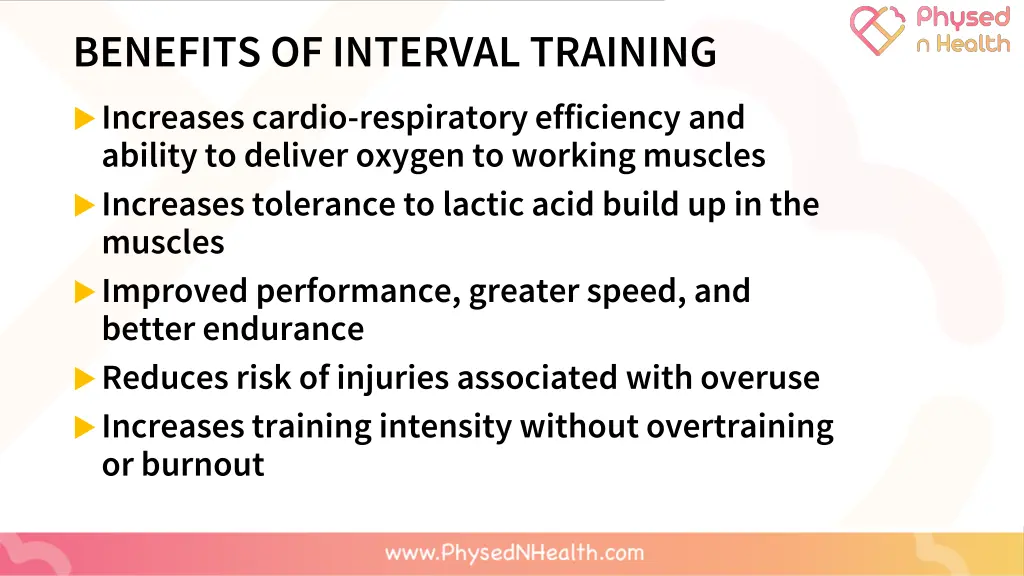 benefits of interval training