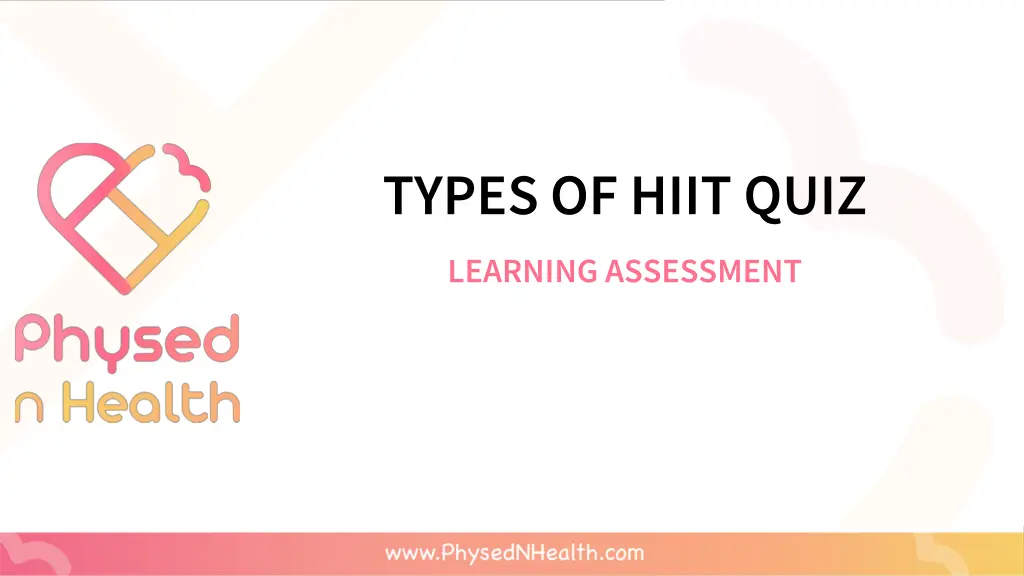 types of hiit quiz