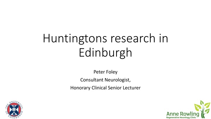 huntingtons research in edinburgh