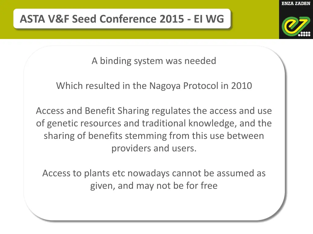 asta v f seed conference 2015 ei wg 2